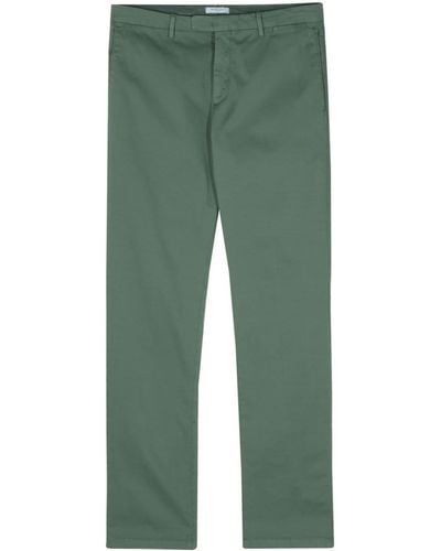 Boglioli Pantalon fuselé à plis marqués - Vert