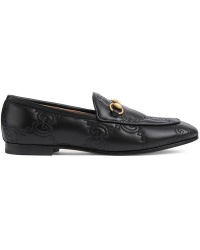 Gucci Jordaan GG Leather Loafer - Black