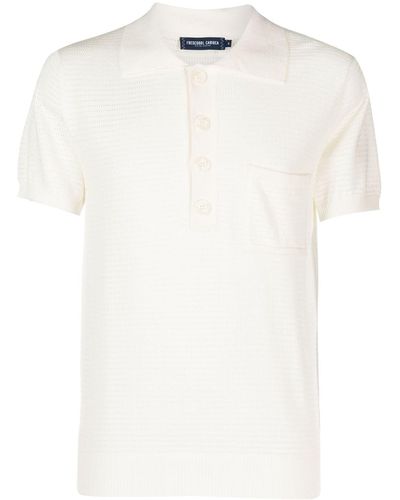Frescobol Carioca Clemente Knitted Polo Shirt - White