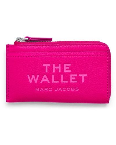 Marc Jacobs Logo-debossed Leather Wallet - Pink