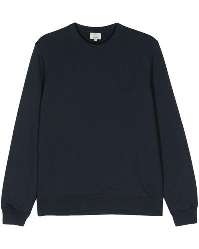 Woolrich Sweater Met Geborduurd Logo - Blauw