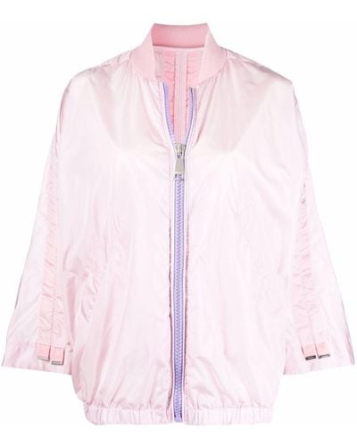 Khrisjoy Wide-sleeve Bomber Jacket - Pink