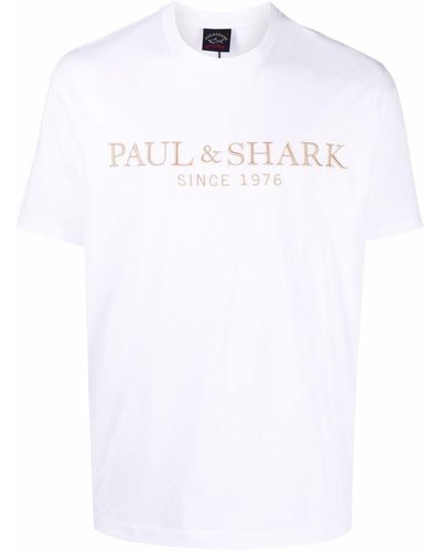 Paul & Shark T-Shirt mit rundem Ausschnitt - Weiß