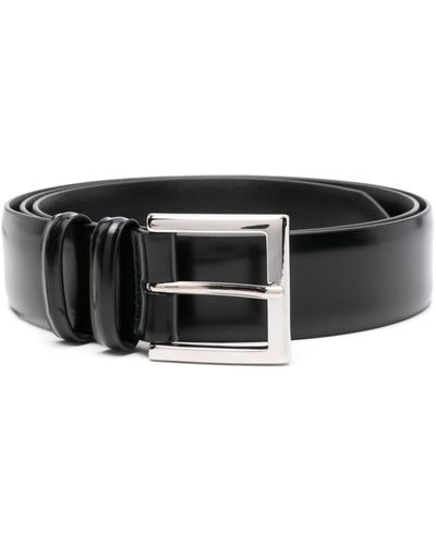 Orciani Matte-effect Leather Belt - Black