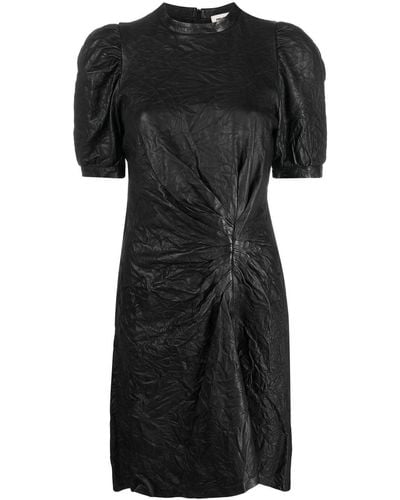 Zadig & Voltaire Short-sleeved Leather Dress - Black