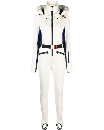 3 MONCLER GRENOBLE Tuta Detachable-hood Perfomance Jumpsuit - White