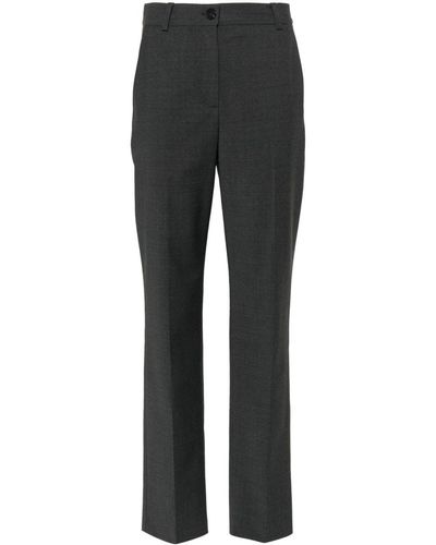 Claudie Pierlot Crease-effect Tailored Trousers - Grey