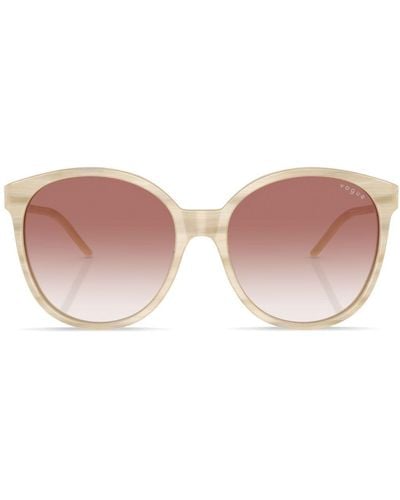 Vogue Eyewear Gradient-lenses Round-frame Sunglasses - Pink