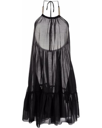 Stella McCartney Tiered Halterneck Dress - Black