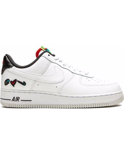 Nike Air Force 1 Low Lv8 "peace,love, Swoosh" Sneakers - White