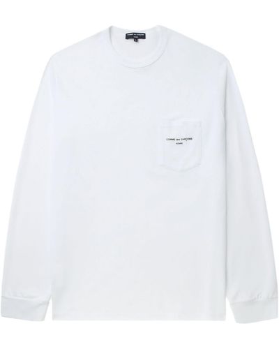 Comme des Garçons T-Shirt mit Logo-Print - Weiß