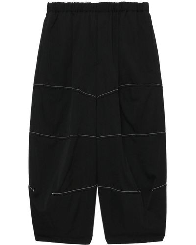 COMME DES GARÇON BLACK Pantalones ajustados estilo capri - Negro