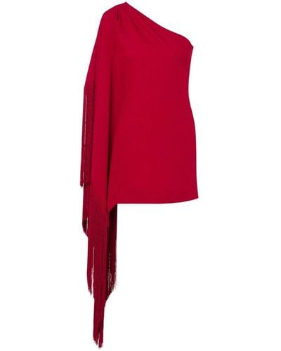 Moschino Fringe-detail Asymmetric Minidress - Red