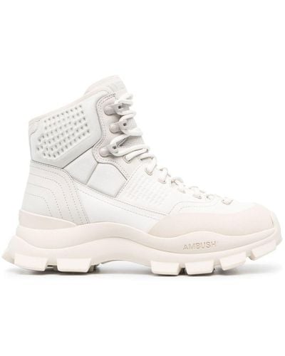 Ambush Lug-sole Hiking Boots - White