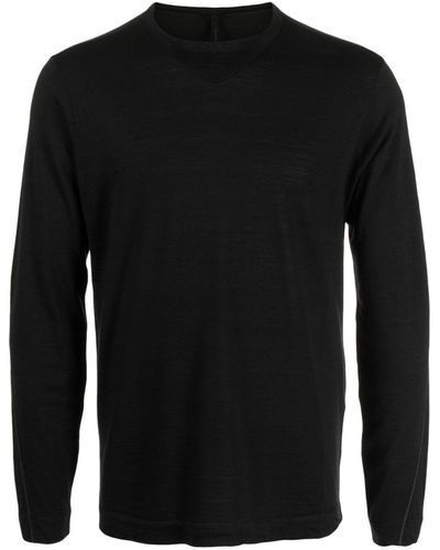 Transit Long-sleeve Wool T-shirt - Black