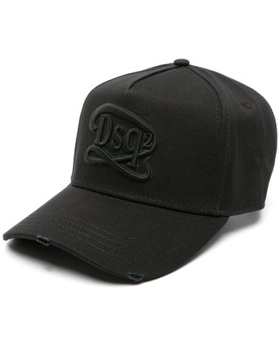 DSquared² Cappello da baseball con ricamo - Nero