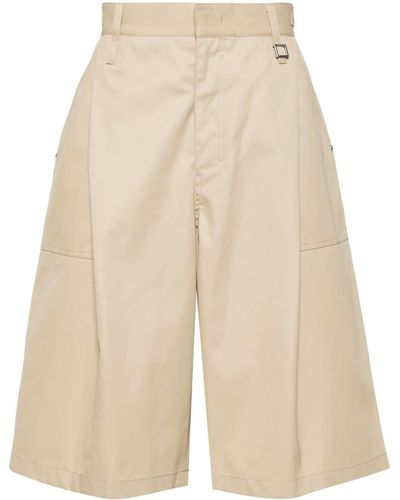 WOOYOUNGMI Pleated Cotton Shorts - Natural