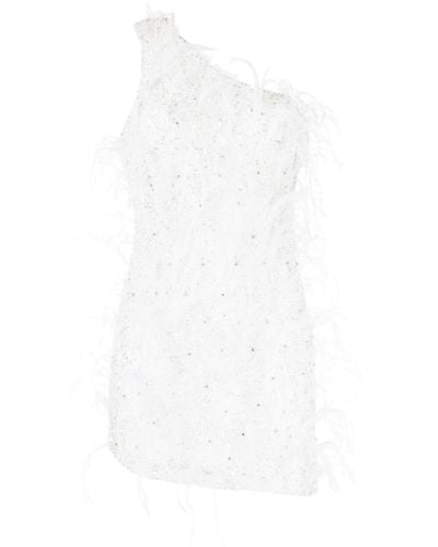 retroféte Sina Feather Dress - White