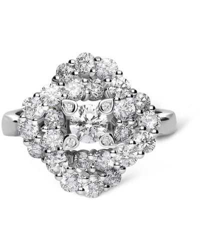 Leo Pizzo 18kt White Gold Vortex Diamond Ring