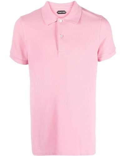 Tom Ford Kurzärmeliges Poloshirt - Pink
