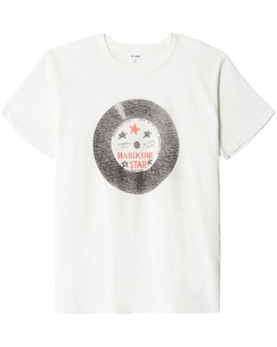 RE/DONE T-shirt Hardcore Star en coton - Blanc