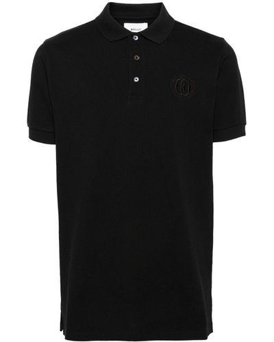 Bally Logo-embroidered Polo Shirt - Black