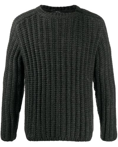 Gucci Chunky-knit Zip-detail Jumper - Grijs