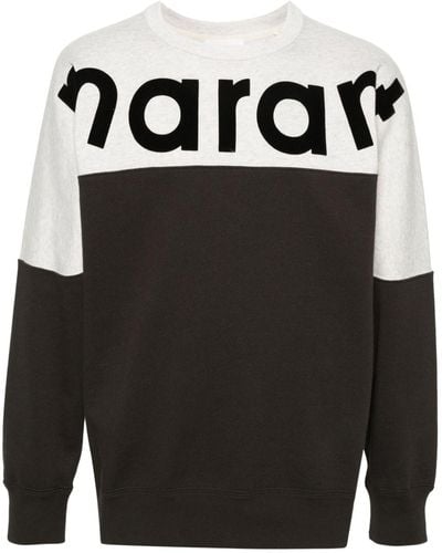 Isabel Marant Howley Intarsia Logo Sweater - Zwart