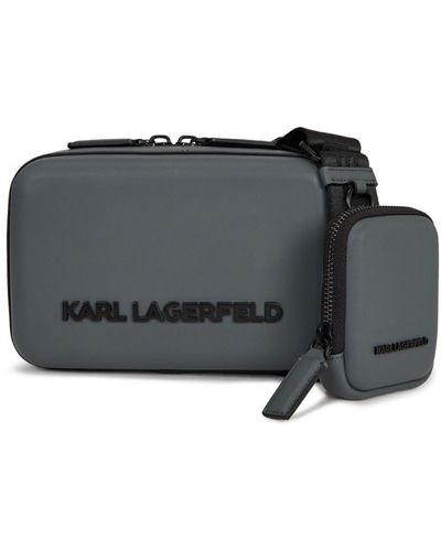 Karl Lagerfeld Medium K/kase Shoulder Bag - Gray