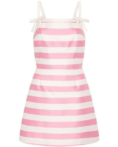 Rebecca Vallance Jocelyn Striped Minidress - Pink