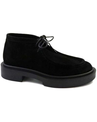 Giuseppe Zanotti Bleizou Suede Lace-up Shoes - Black
