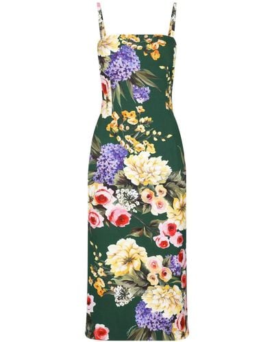 Dolce & Gabbana Midi-jurk Met Print - Meerkleurig