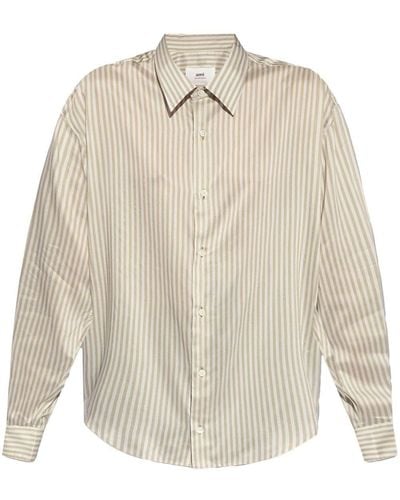 Ami Paris Ami De Coeur-motif Shirt - White