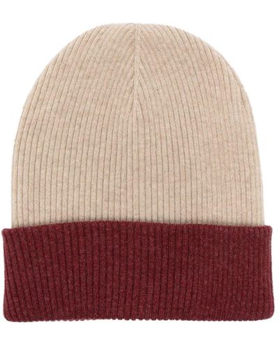 Brunello Cucinelli Ribbed-knit Cashmere Beanie - Red