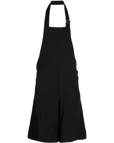 Comme des Garçons Latzshorts mit Neckholder - Schwarz