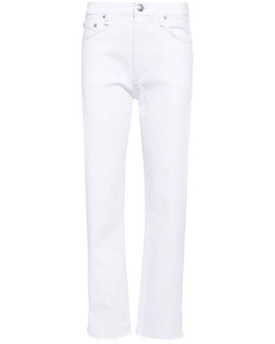 Rag & Bone Harlow Straight-leg Jeans - White