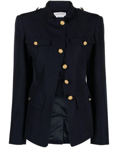 Alexander McQueen Jackets > light jackets - Bleu