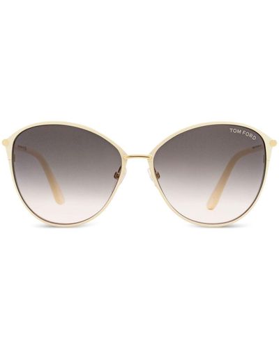 Tom Ford Penelope Round-frame Sunglasses - Brown