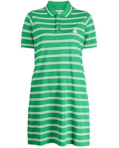 Chocoolate Logo-embroidered Polo Dress - Green