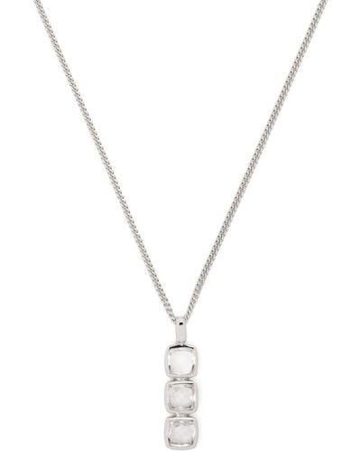 Tom Wood Crystal-embellished Pendant Necklace - Metallic