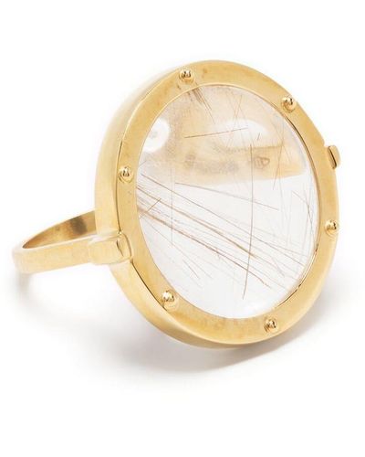 Aliita Round Gold Ring - Metallic