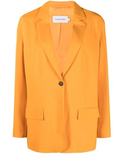 Calvin Klein Blazer con botones - Naranja