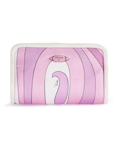 Emilio Pucci Binding Marmo-print Clutch Bag - Pink