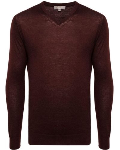 N.Peal Cashmere Maglione Conduit - Marrone