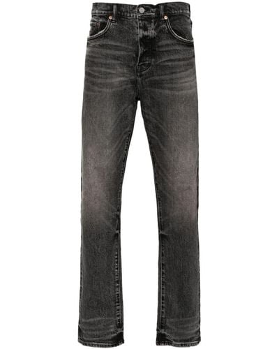 Purple Brand Distressed Slim-fit Jeans - Grey