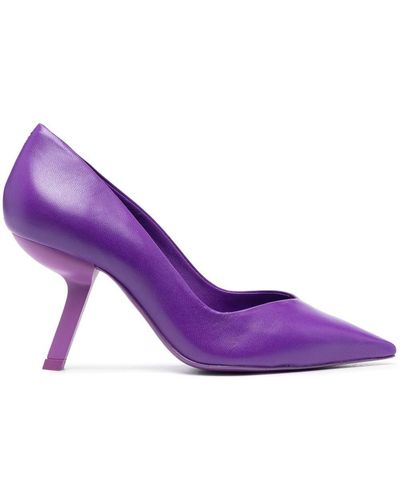 SCHUTZ SHOES 85mm Pointed-toe Court Shoes - Purple