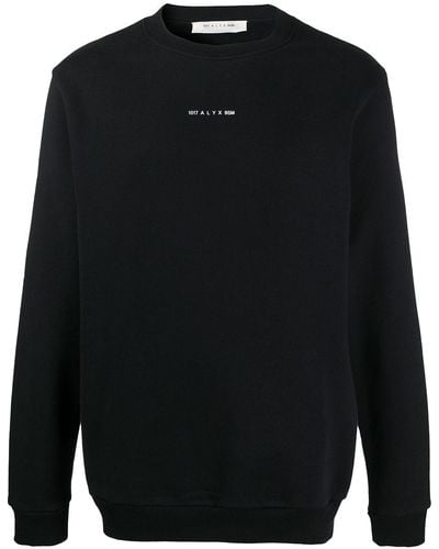 1017 ALYX 9SM Sweatshirt mit grafischem Print - Schwarz