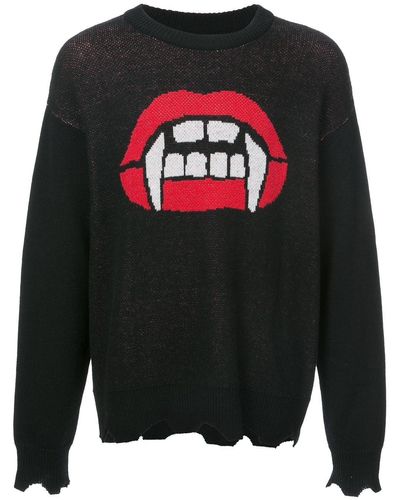 Haculla Fang Lip Sweater - Gray