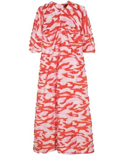 Colville Cocoon Abstract-pattern Dress - Red