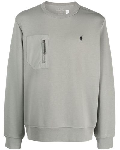 Polo Ralph Lauren Sweatshirt mit Polo Pony-Stickerei - Grau